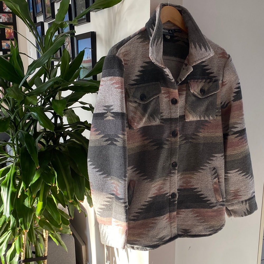 Manteau automne beaux motifs Pulse Gray and Tan Jacket